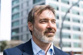 Portrait of confident businessman stock photo