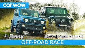 Nou suzuki suzuki jimny ranger 4wd. Amg G63 V Suzuki Jimny V Jeep Wrangler Up Hill Drag Race Which Is Best Off Road Youtube