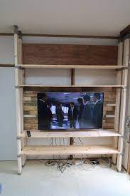 ラブリコで壁面収納 壁掛けテレビ化 インテリア 収納 ホームdiy 壁掛け収納