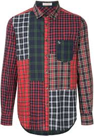 Education From Youngmachines Patchwork Plaid Shirt Shirts Mens Casual Outfits Custom Clothes