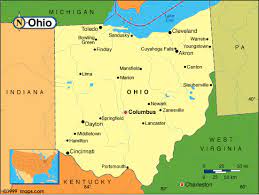 Connecticut, massachusetts, new york (water border). Ohio Base And Elevation Maps