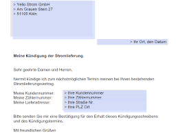 Yello Strom Kundigen Vorlage Download Kostenlos Chip