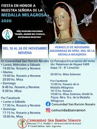 Si en este mundo de injusticias, de miseria y pecado. Novena En Honor A Nuestra Senora De La Medalla Milagrosa 2020 Arzobispado De Salta