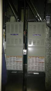 Here Are 2 American Standard Aue1 Furnaces Mounted On Furnace Support Boxes With Pull Out Fil Air Conditioner Installation Forced Air Furnace American Standard