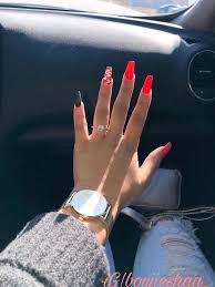 Coffin nails ideas for enchanting look | naildesignsjournal.com. Pinterest Xokikiiii Aycrlic Nails Cute Acrylic Nails Coffin Nails Designs