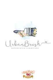 Paint Brush Logo Painting Logo Refurbished Furniture Logo Etsy Painting Logo Watercolor Logo Artist Logo