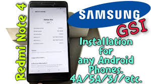 Gsi Samsung Experience Port Rom For Redmi Note 4x 4 3s 4a 5a Etc Installation Method All Fixed Youtube