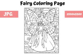 By fairy tales | feb 13, 2021. Coloring Book Page Fairy For Kids Graphic By Mybeautifulfiles Creative Fabrica