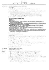 Business analyst job description guide. Business Analysis Manager Resume Samples Velvet Jobs