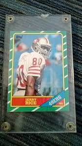 Maybe you would like to learn more about one of these? Amazon Com 1986 Topps 161 Jerry Rice Rc San Francisco 49ers Rookie Football Card Collectibles Fine Art