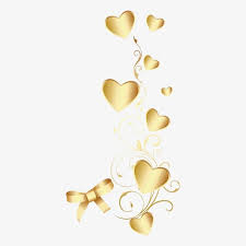 Heart Shaped Golden Decoration Png Transparent Clipart Image And Psd File For Free Download Heart Shapes Image Clip Art