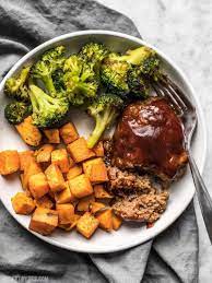 A small chunk of meatloaf taken with some of our handpicked healthy recipes will provide you with. Sheet Pan Bbq Meatloaf Dinner Instructional Video Budget Bytes