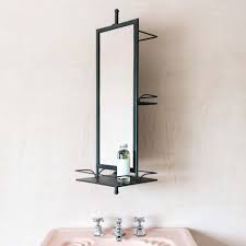 Homfa bathroom mirror wall mirror wall mounted mirror with shelf and 3 hooks rectangle vanity mirror white 47 13 5 60cm 4 7 out of 5 stars 15 31 99 31. Rotating Mirror With Shelves Graham Green
