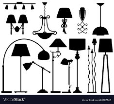 Lamp Design For Floor Ceiling Wall A Set Of Lamp Vector Image Ad Floor Ceiling Lamp Design Ad Ceiling Fan Design Lamp Vector Lamp Design