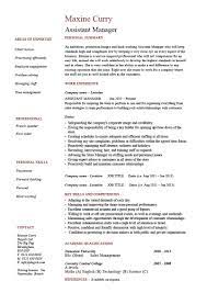 Assistant Manager Cv Example Resume Template Job Description Restaurant Managerial You Assistant Manager Job Resume Samples Professional Resume Examples