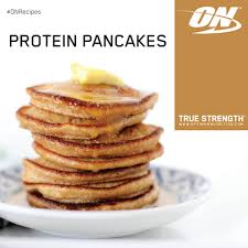 Onrecipes Protein Pancakes Ingredients 100g Plain Wheat Flour 250ml Milk 1 Egg 1 Serving Double Rich Whey Recipes Protein Pancakes Protein Shake Recipes
