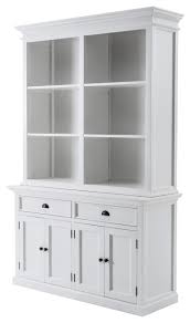 They allow you to easily lift your appliance, such as a stand mixer, up and out of a cabinet to counter height. Novasolo Halifax Mahogany Wood Buffet Hutch Unit With 6 Shelves In White Traditional China Cabinets And Hutches By Novasolo Furniture Houzz