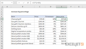 Excel autofill dot step 4 Excel Formula Increase By Percentage Exceljet