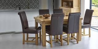 leather dining chairs oak and solid
