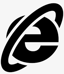 All images and logos are crafted with great. Internet Explorer Logo Transparent Download Internet Explorer Icon Black 1600x1600 Png Download Pngkit