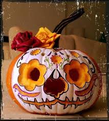 Halloween Day Of The Dead Pumpkin Pumpkin Carving Sugar Skull Pumpkin Pumpkin