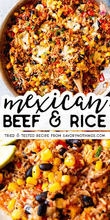 Super Easy Mexican Beef And Rice Skillet Beef Recipes For Dinner Dinner With Ground Beef Beef Recipes Easy