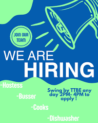 Start the new year off right and join the Tavern family 😎 We are hiring: - Hostesses -Bussers -Cooks -Dishwashers Swing by any day between 2PM and 4PM  We look forward to seeing