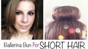 The bad news is that creating buns with short hair isn't quite as effortless as it is for those with 12 inches to work with. Ballerina Bun For Short Hair Youtube
