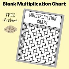 blank multiplication chart printable table free the activity mom