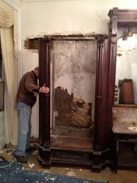 Check out these 13 amazing repurposed dresser ideas: Hoping To Repurpose This Salvaged Victorian Wardrobe As Cabinets For Our Diy Kitchen Remodel Victoria Elizabeth Barnes