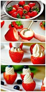 Diy Stuffed Strawberries Easy Summer Dessert Recipes Desserts Summer Dessert Recipes