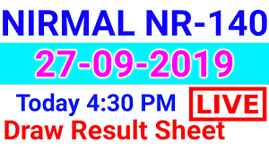 27 09 2019 Nirmal Nr 140 Lottery Result Today Kerala