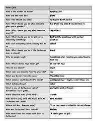 If you fail, then bless your heart. Rules Quiz With Images Cause And Effect Activities Book Quizzes Childrens Literature Activities