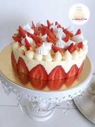 Fraisier Mousseline Fraises Meringue Patisserie Fraisier Recette