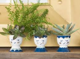 If you haven't tried any concrete crafts yet, these diy concrete planters can be a great start for you. 15 Stylish Diy Planters You Can Make In One Hour Or Less Hgtv S Decorating Design Blog Hgtv