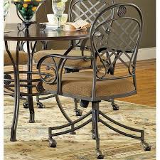 They evenly distribute the seater's weight across the structure and keep the chair from snapping or breaking. Wimberly Welded Arm Chair W Casters Set Of 2 Steve Silver Furniture Furniture Cart