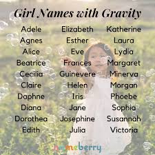 100 Girl Names With Gravity Baby Girl Names Unique Girl Names Strong Girl Names