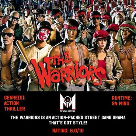 The Warriors' is a cult hit from 1979 that captures the grim and gritty  gang culture of the time across the backdrop of an Ultra-violent New York!  To be perfectly honest with
