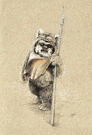 Sydniart Ewok Wicket From Return Of The Jedi Quick Star Wars Tattoo Star Wars Drawings Star Wars Pictures