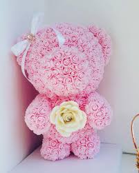 June birthday flowers are roses: How To Make A Flower Teddy Bear Peepsburgh