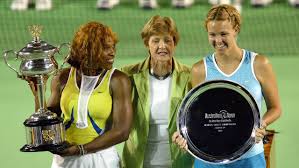 Gestures while holding the australian open women's singles trophy. Tennis Australia To Keep Serena Well Away From Court