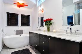 Gold faucets and drawer pulls? Black And White Bathrooms Design Ideas Decor And Accessories