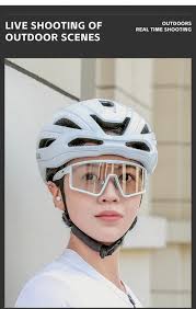 WEST BIKING Photochromic Cycling Square Sunglasses Cool Outdoor Biking  Fishing White Safety Glasses UV400 Couples Sport Gear