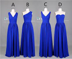 Custom Made Royal Blue Long Chiffon Bridesmaid By Dresshome In 2021 Royal Blue Bridesmaid Dresses Bridesmaid Dresses Long Chiffon Royal Blue Bridesmaids