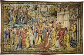 The tapestry has a border that adds extra character. Brussels Tapestry Wikipedia