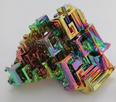 Bismuth Is A Chemical Element With Symbol Bi And Atomic Number 83 Elemental Bismuth May Occur Naturally Uncombined A Bismuth Crystal Bismuth Growing Crystals
