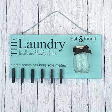 Diy Craft Kit Laundry Room Decor Laundry Sign Lost Socks Lost And Found Create Your Own Home Deco Laundry Room Decor Functional Decor Laundry Signs