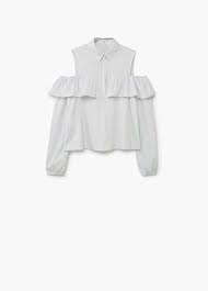 Omzu Acik Bluz Kadin Mango Turkiye Kiyafet Bluz Moda Stilleri