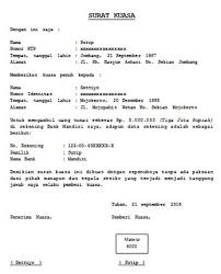 Contoh surat kuasa pengambilan uang gaji. Contoh Surat Kuasa Tanah Untuk Pinjaman Ke Bank Nusagates