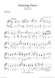 Piano traditional piano traditional piano free sheet music amazing grace. Amazing Grace Advanced Version Sheet Music For Piano Solo Pdf